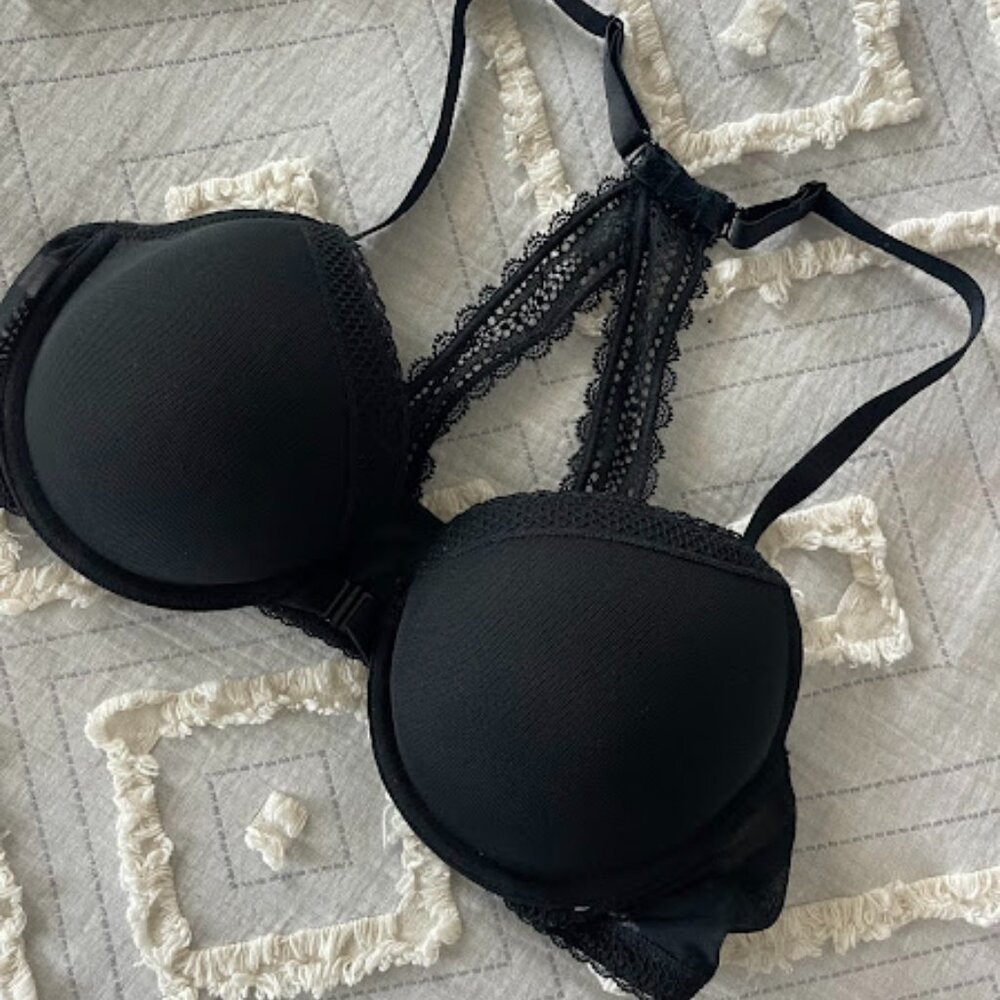 Black Lace Bra